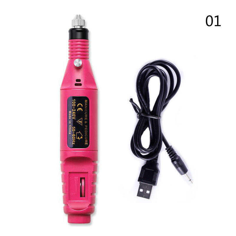 Electric Nail Drill Machine Manicure Machine Set USB Charging Mill Cutter For Manicure Nail File Pedicure Tool Nail Drill Set BAZONA