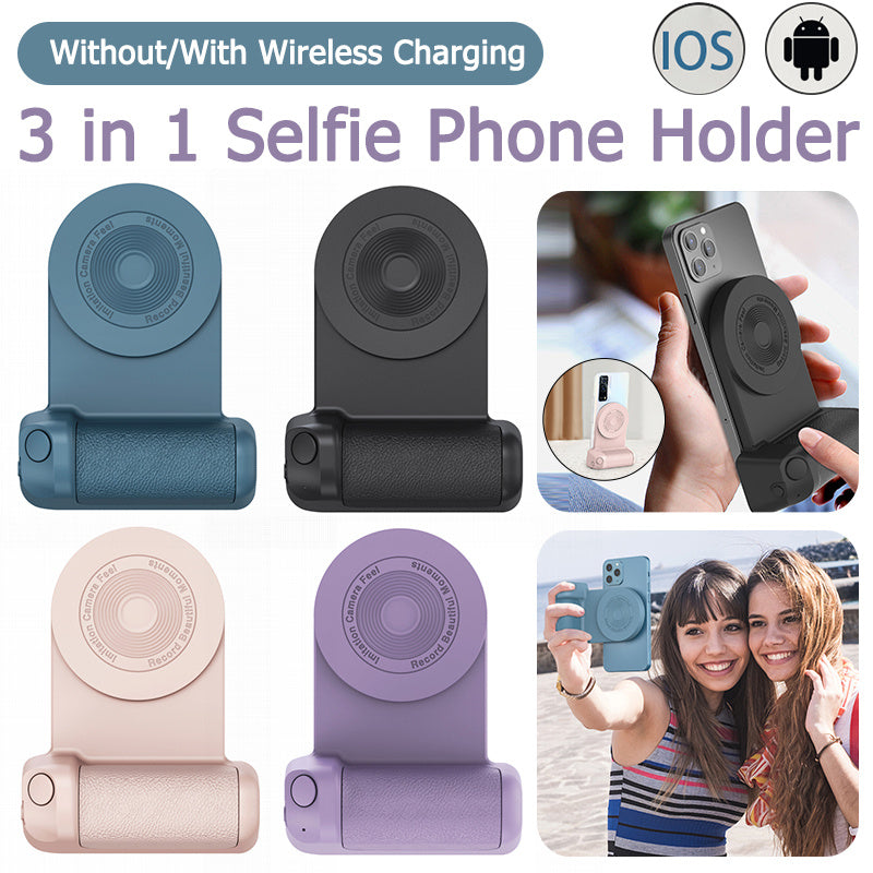 3 In 1 Intelligent Grip Anti-shake Multifunctional Phone Holder Magnetic Camera Handle Camera Bracket BAZONA