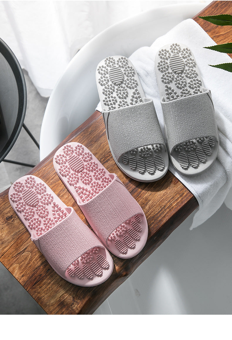 Reflexology Foot Massage Slippers Bath Slippers Tension Relief Acupuncture Feet Massager Household Slipper Foot Health Care BAZONA