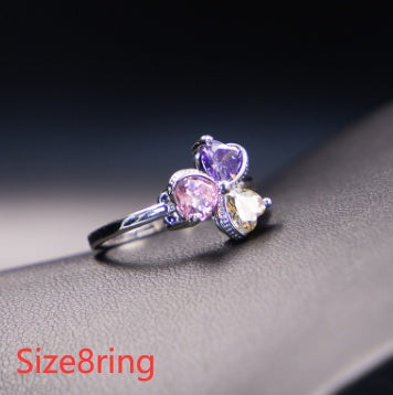 Clover Zircon Diamond Jewellery Set Women BAZONA