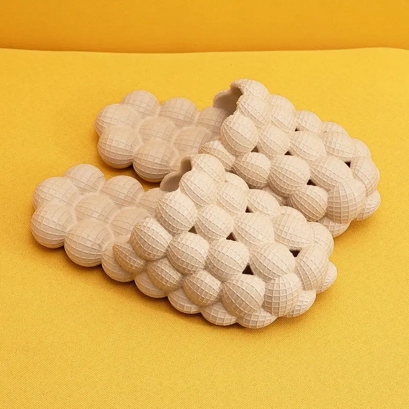 New Summer Fashion Massage Mesh Bubble Bathroom Slides Home Indoor Anti-Skid Shoes