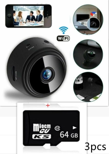 A9 Magnetic Suction Security Camera HD Camera Smart Infrared Night Vision Home BAZONA