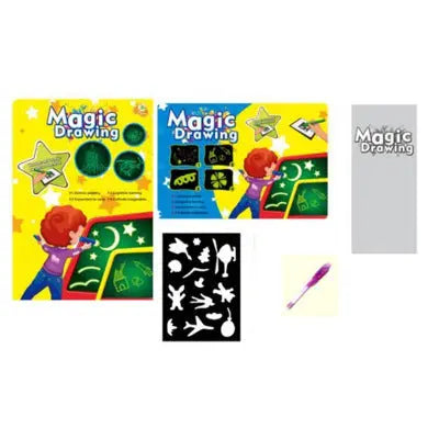 Educational Toy Drawing Pad 3D Magic 8 Light Effects Puzzle Board Sketchpad - bazona.com