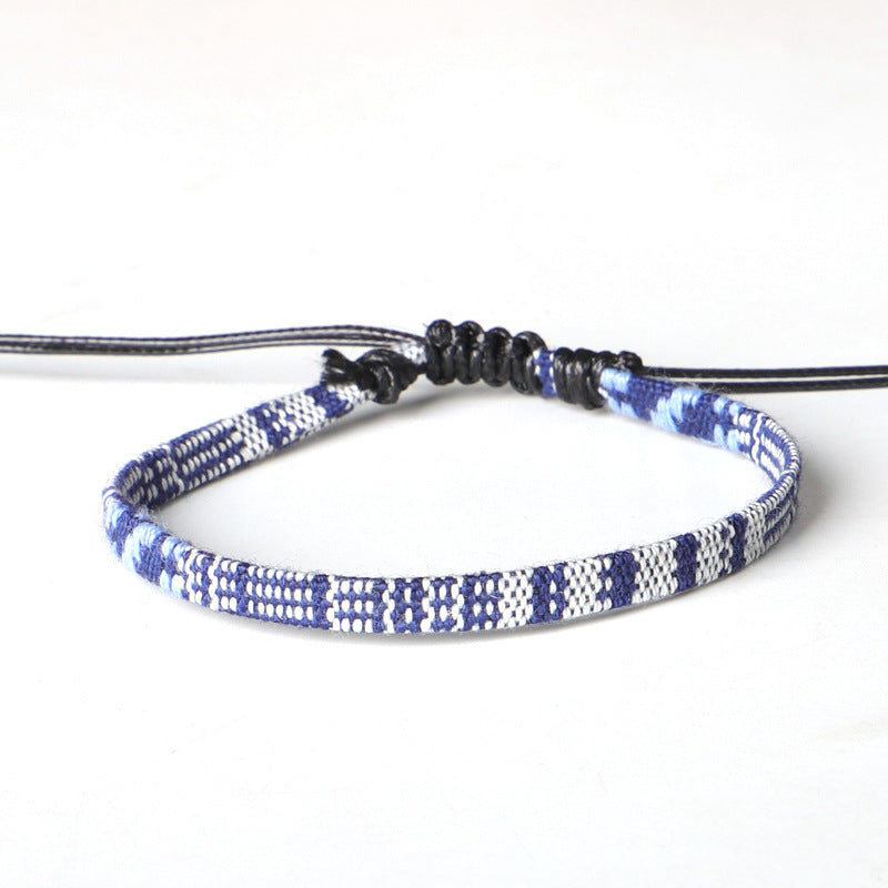 Hand Woven Rainbow Color Anklet Bohemian Style BAZONA
