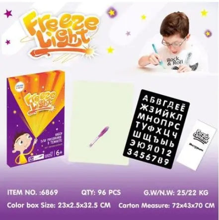 Educational Toy Drawing Pad 3D Magic 8 Light Effects Puzzle Board Sketchpad - bazona.com