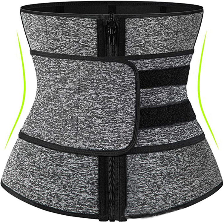Tummy Sweat Shapewear Bodysuits Women Waist Trainer Slimming 2-3 Belts Workout Shaper Corset BAZONA