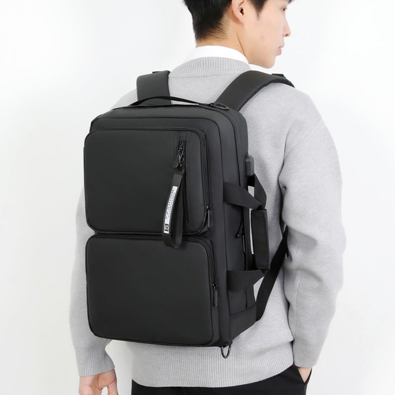 Multifunctional Backpack Large Capacity Business Laptop Bag Leisure Travel Commuter Schoolbag Portable Shoulder Bag BAZONA