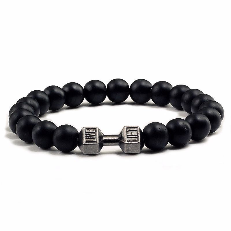 Natural Volcanic Stone Beads Bracelets Black Lava Men Women Bracelet Aromatherapy Essential Oil Diffuser Bangle BAZONA