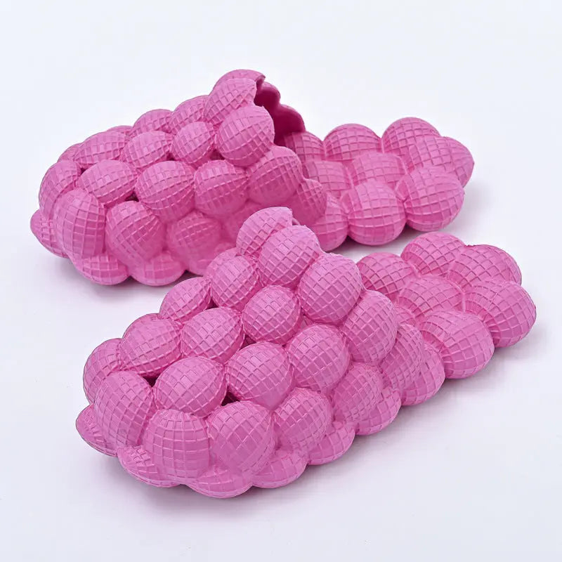 New Summer Fashion Massage Mesh Bubble Bathroom Slides Home Indoor Anti-Skid Shoes