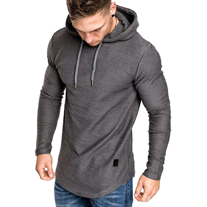 Men Hoodie Sweatshirt Casual Long Sleeve Slim Tops Gym T-shir BAZONA