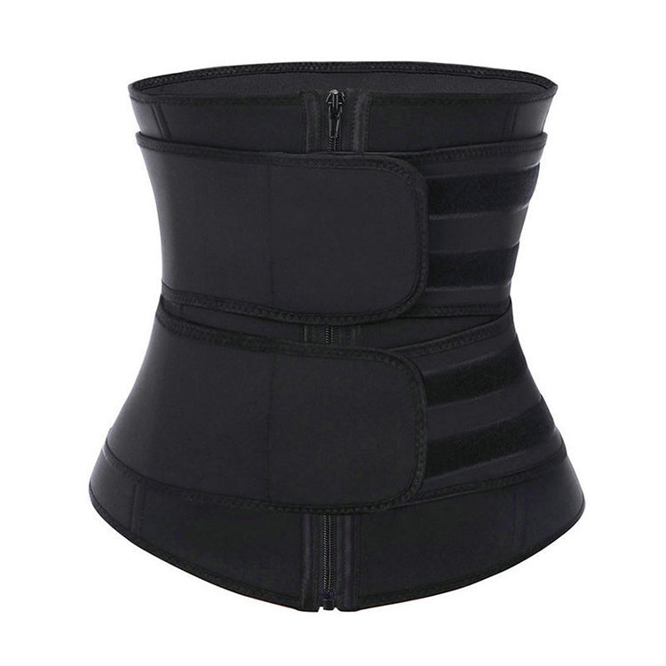 Tummy Sweat Shapewear Bodysuits Women Waist Trainer Slimming 2-3 Belts Workout Shaper Corset BAZONA