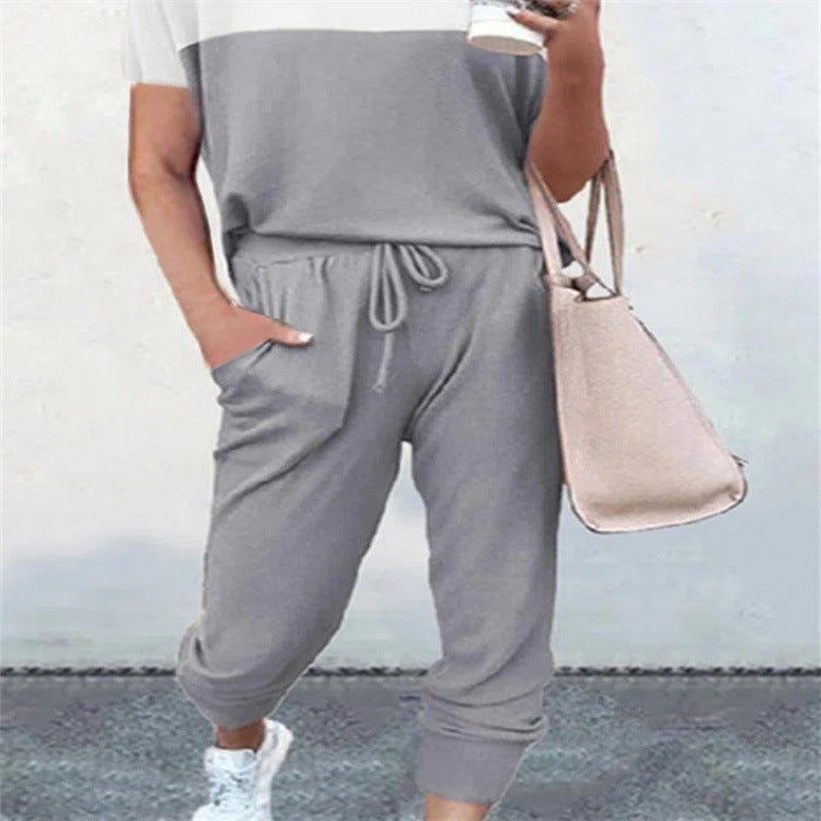 Women's Casual Sweatshirt And Drawstring Tracksuit