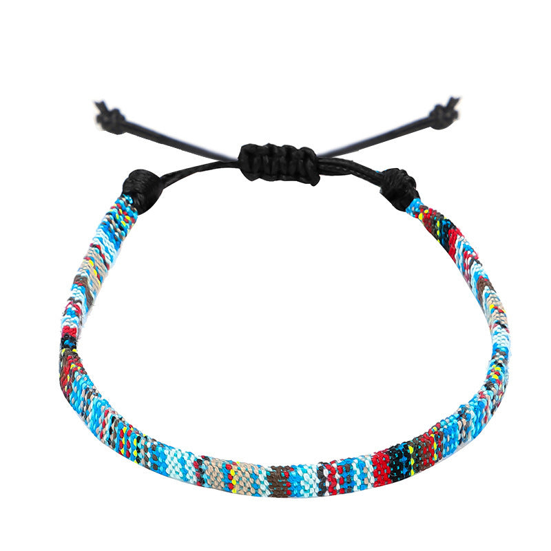 Hand Woven Rainbow Color Anklet Bohemian Style BAZONA