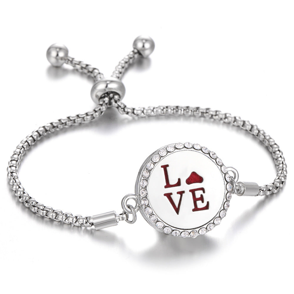 2024 New Kaleidoscope Aromatherapy Bracelet Perfume Essential Oil Diffuser Locket Bracelet Charms Women Aroma Diffuser Jewelry - bazona.com