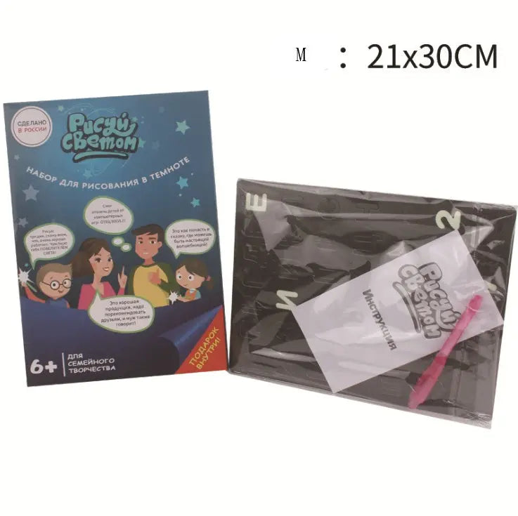Educational Toy Drawing Pad 3D Magic 8 Light Effects Puzzle Board Sketchpad - bazona.com