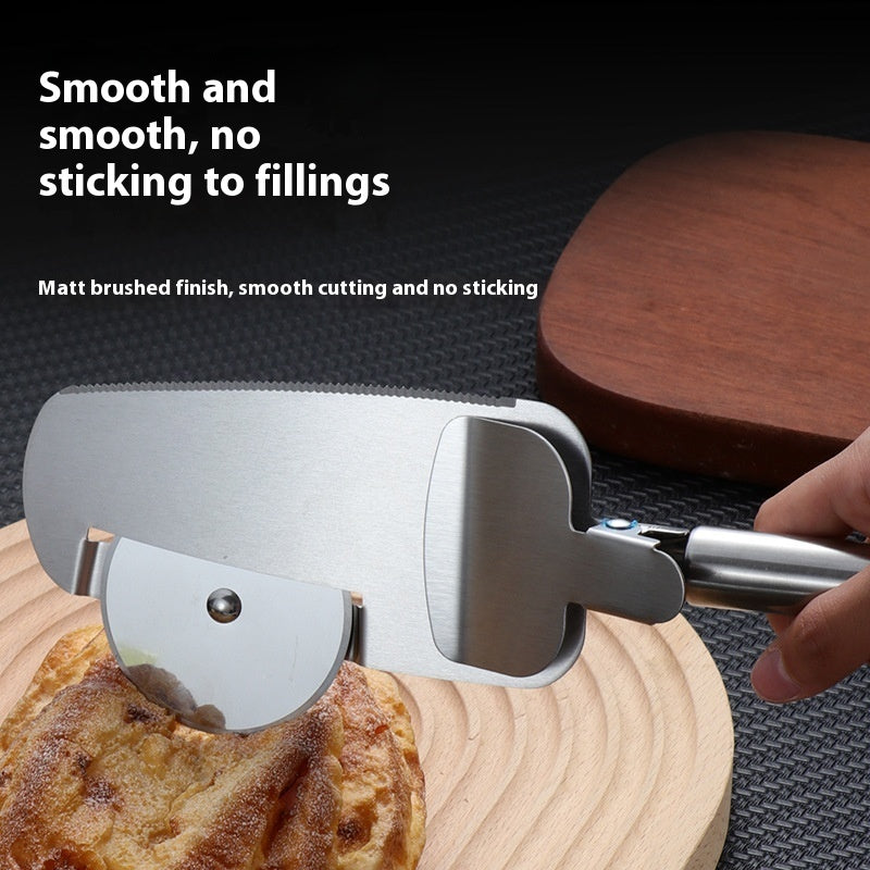 3-in-1 Pizza Cutter With Hanging Holes Labor-Saving Durable Rolling Cutter For Kitchen Cooking Kitchen Gadgets BAZONA