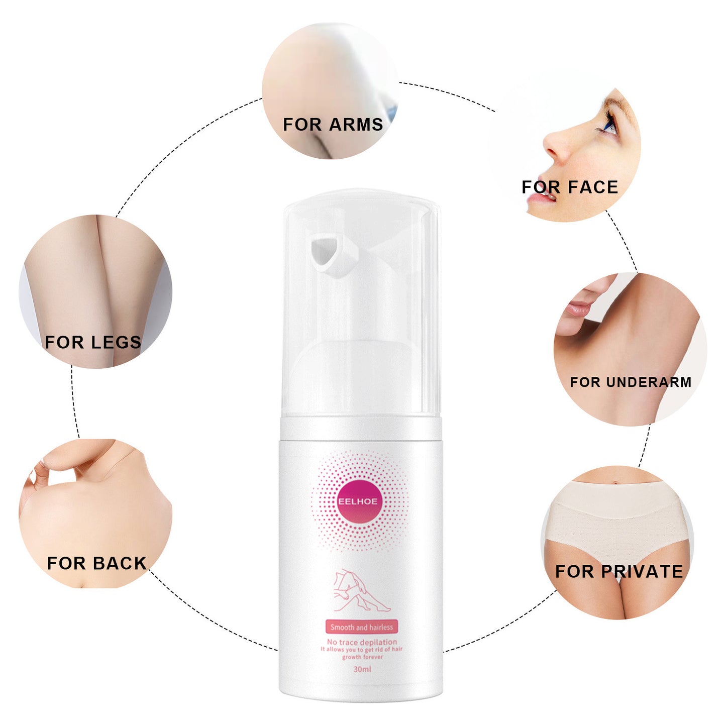 30ml 100ml Hair Removal Spray Depilatory Armpit Hair And Legs Hair Foam Mousse And Removal Is Gentle Hair Cream Spray Non-irritating - bazona.com