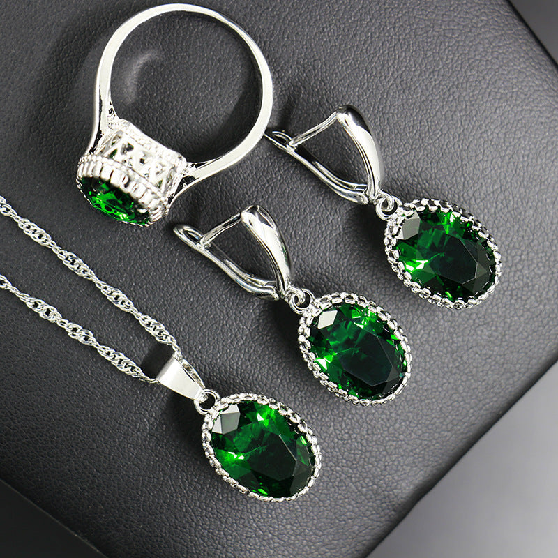 Bride Wedding Party Dinner Jewellery Set Hair Claw Diamond Jewellery BAZONA