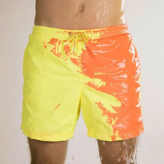 Magical Change Color Beach Shorts Summer Men Swimming Trunks Swimwear Swimsuit Quick Dry bathing shorts Beach Pant