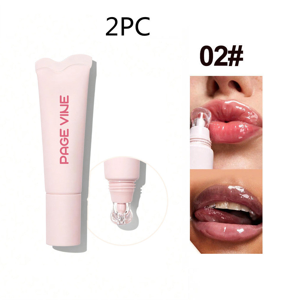 4-color Brightening Lip Balm Moisturizing Exfoliating Skin Long-Lasting Moisturizing Lip Gloss Women Cosmetics BAZONA
