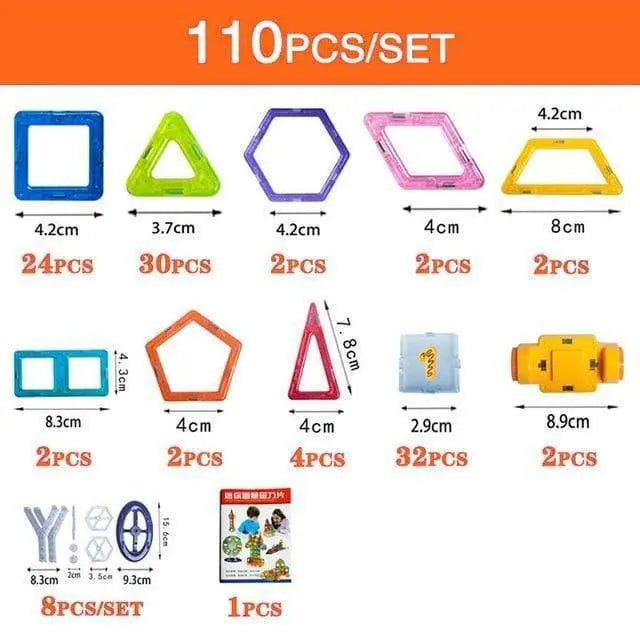 Magnetic Building Blocks DIY Magnets Toys For Kids Designer Construction Set Gifts For Children Toys - bazona.com