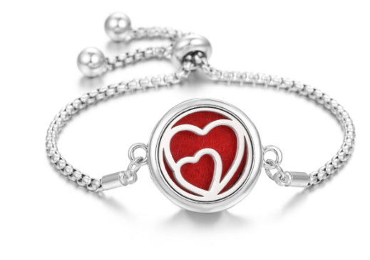 2024 New Kaleidoscope Aromatherapy Bracelet Perfume Essential Oil Diffuser Locket Bracelet Charms Women Aroma Diffuser Jewelry - bazona.com