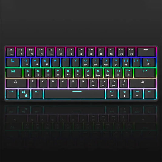 Wireless Bluetooth Keyboard Colorful PBT Keycaps Mechanical Keyboard