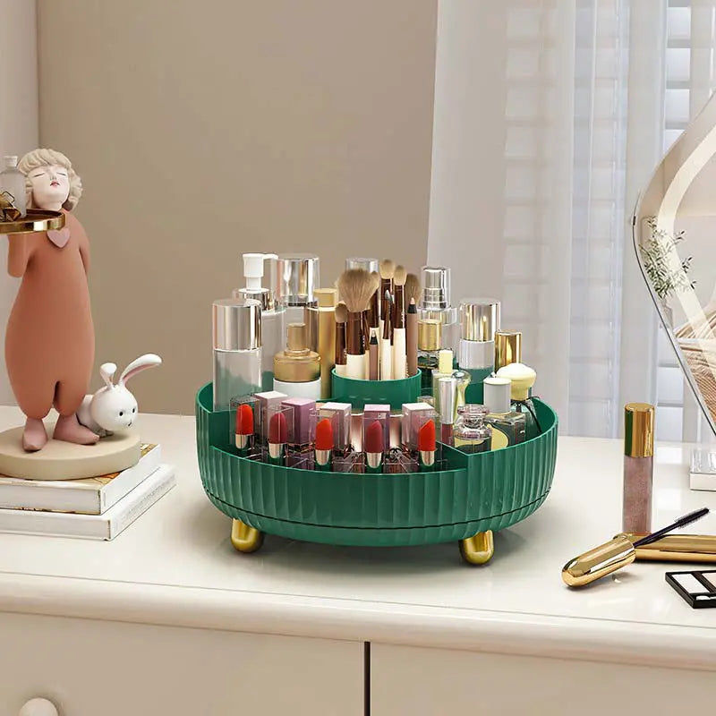 Plastic Cosmetics Rotating Storage Box - bazona.com