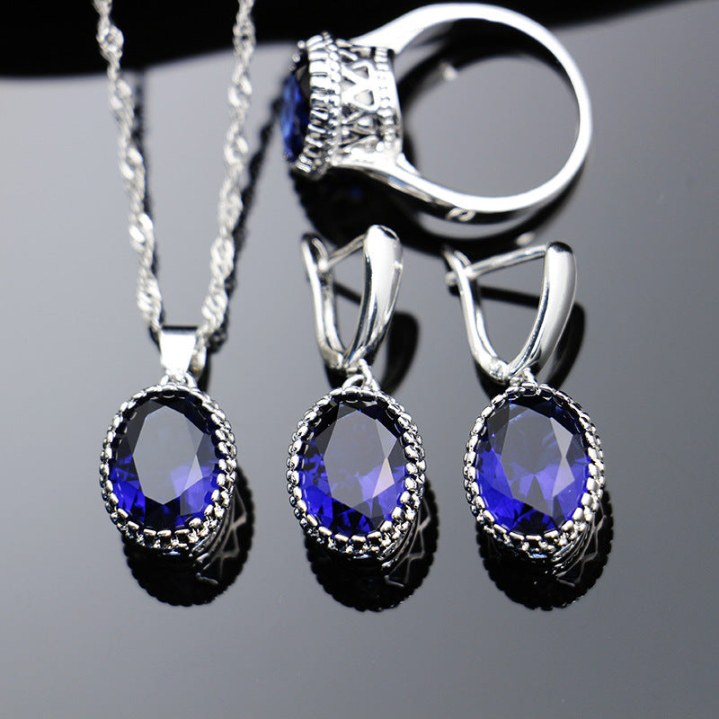 Bride Wedding Party Dinner Jewellery Set Hair Claw Diamond Jewellery BAZONA