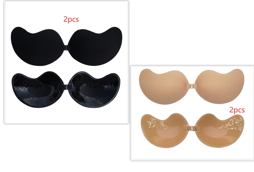 Invisible Push Up Bra Backless Strapless Bra Seamless Front Closure Bralette Underwear BAZONA