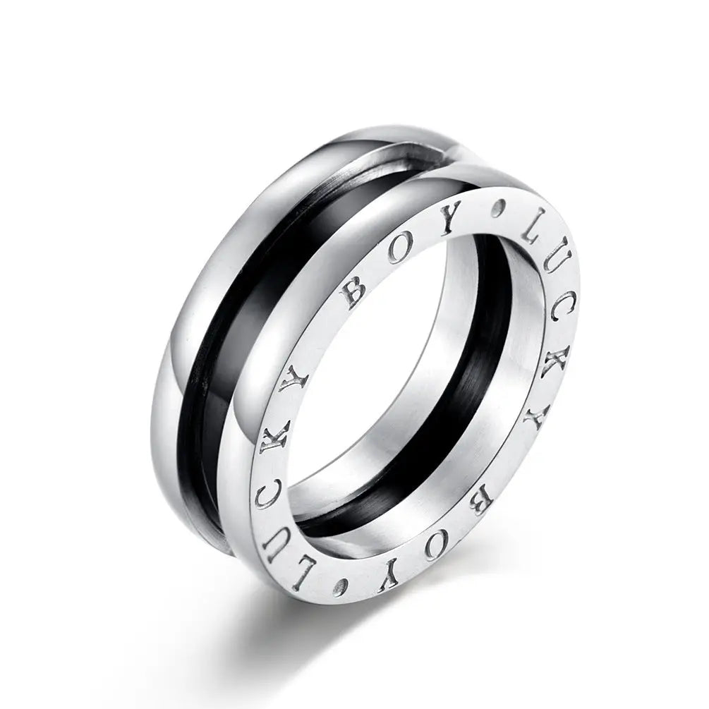 Men's Pendant Ring Necklace 2in1