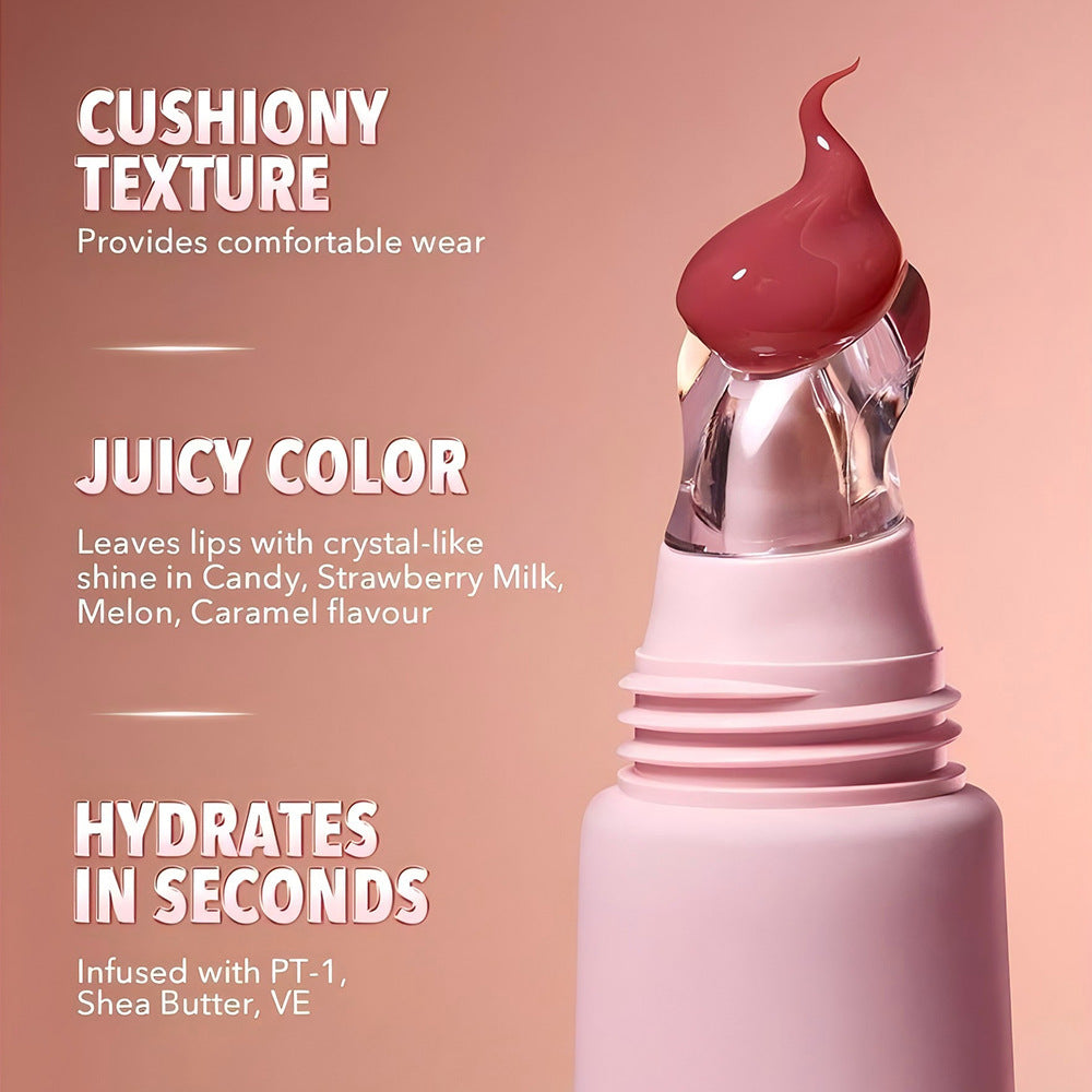 4-color Brightening Lip Balm Moisturizing Exfoliating Skin Long-Lasting Moisturizing Lip Gloss Women Cosmetics BAZONA