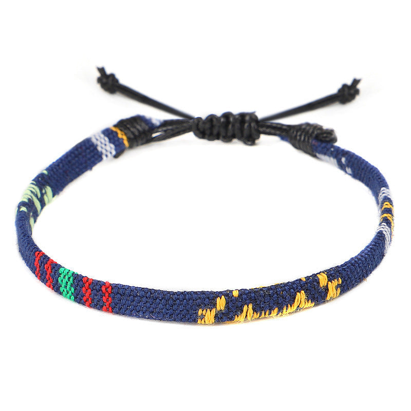 Hand Woven Rainbow Color Anklet Bohemian Style BAZONA