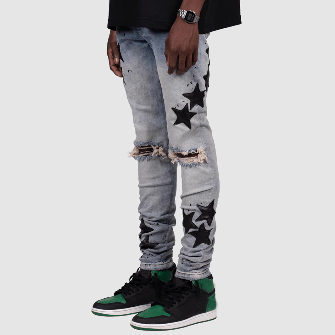 Men's Slim Stretch XINGX Fashion Jeans BAZONA