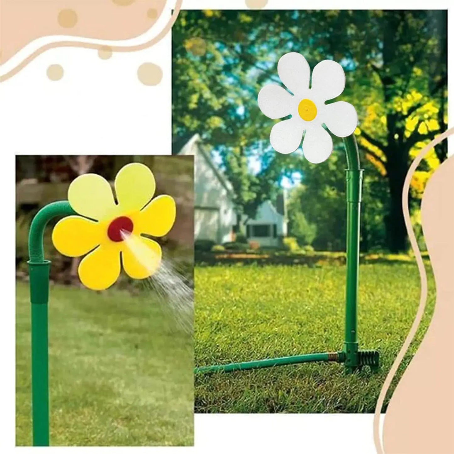 Garden Sprinkler Plastic Sprinkler Sunflower Sprinkler Garden Work Tool Adjustable Sprinklers And Garden Hoses - bazona.com