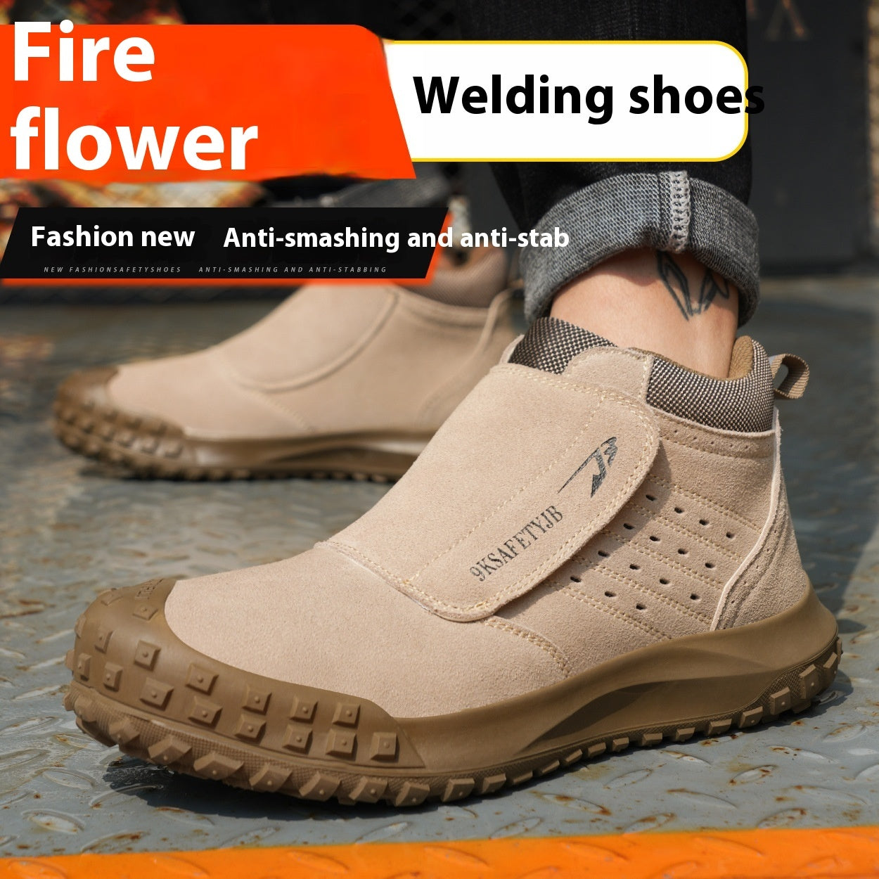 Four Seasons Lightweight Welder Labor Protection Shoes BAZONA