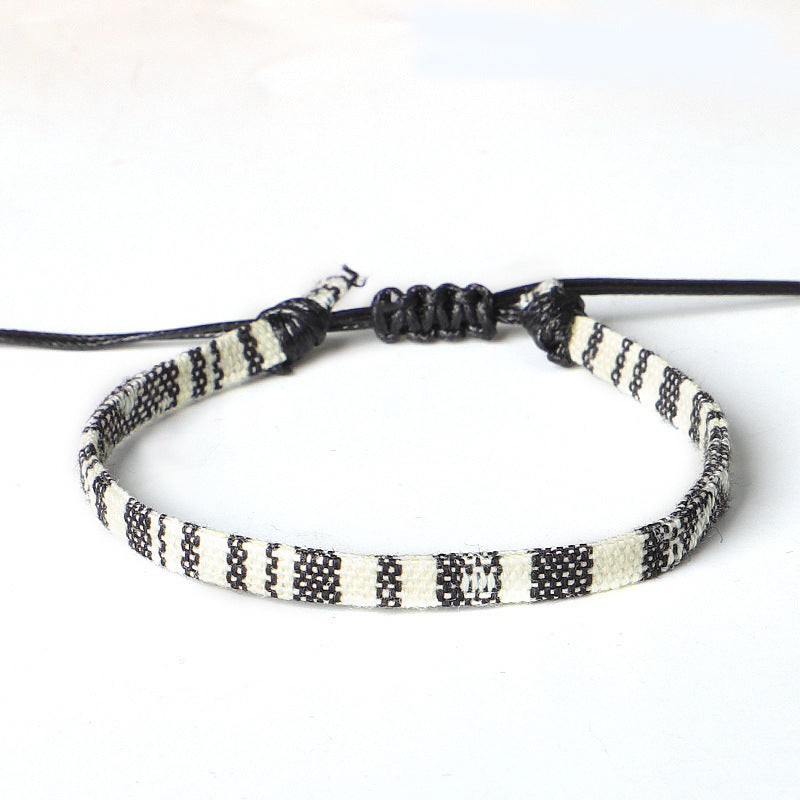 Hand Woven Rainbow Color Anklet Bohemian Style BAZONA
