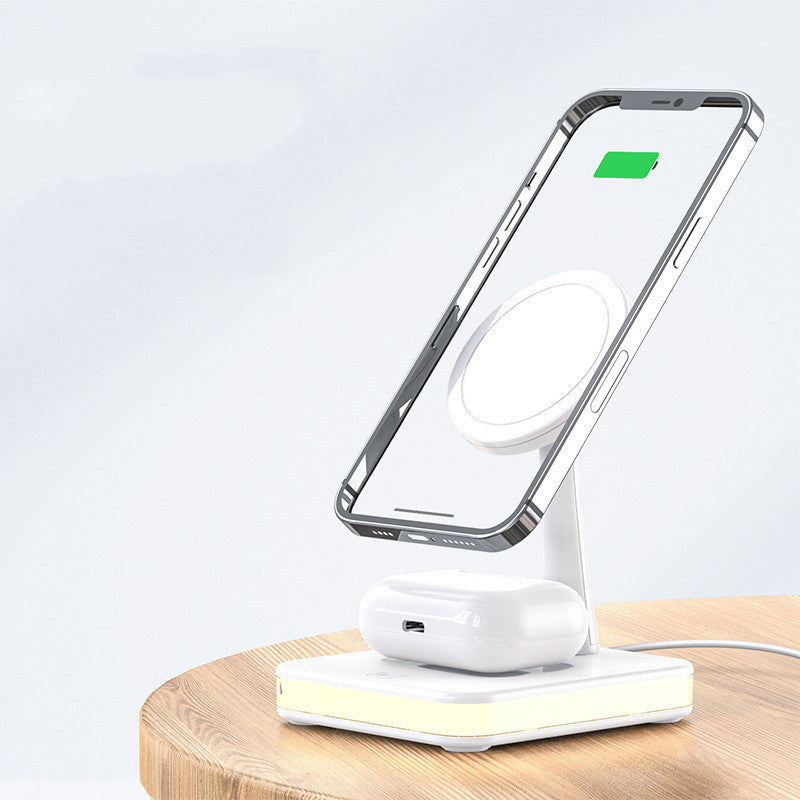 4 In 1 Magnetic Wireless Charger Stand Fast Charging Dock Station BAZONA