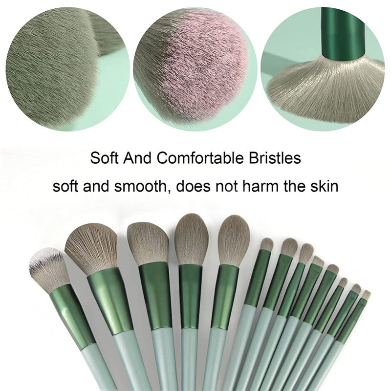 13Pcs Makeup Brush Set Make Up Concealer Brush Blush Powder Brush Eye Shadow Highlighter Foundation Brush Cosmetic Beauty Tools BAZONA