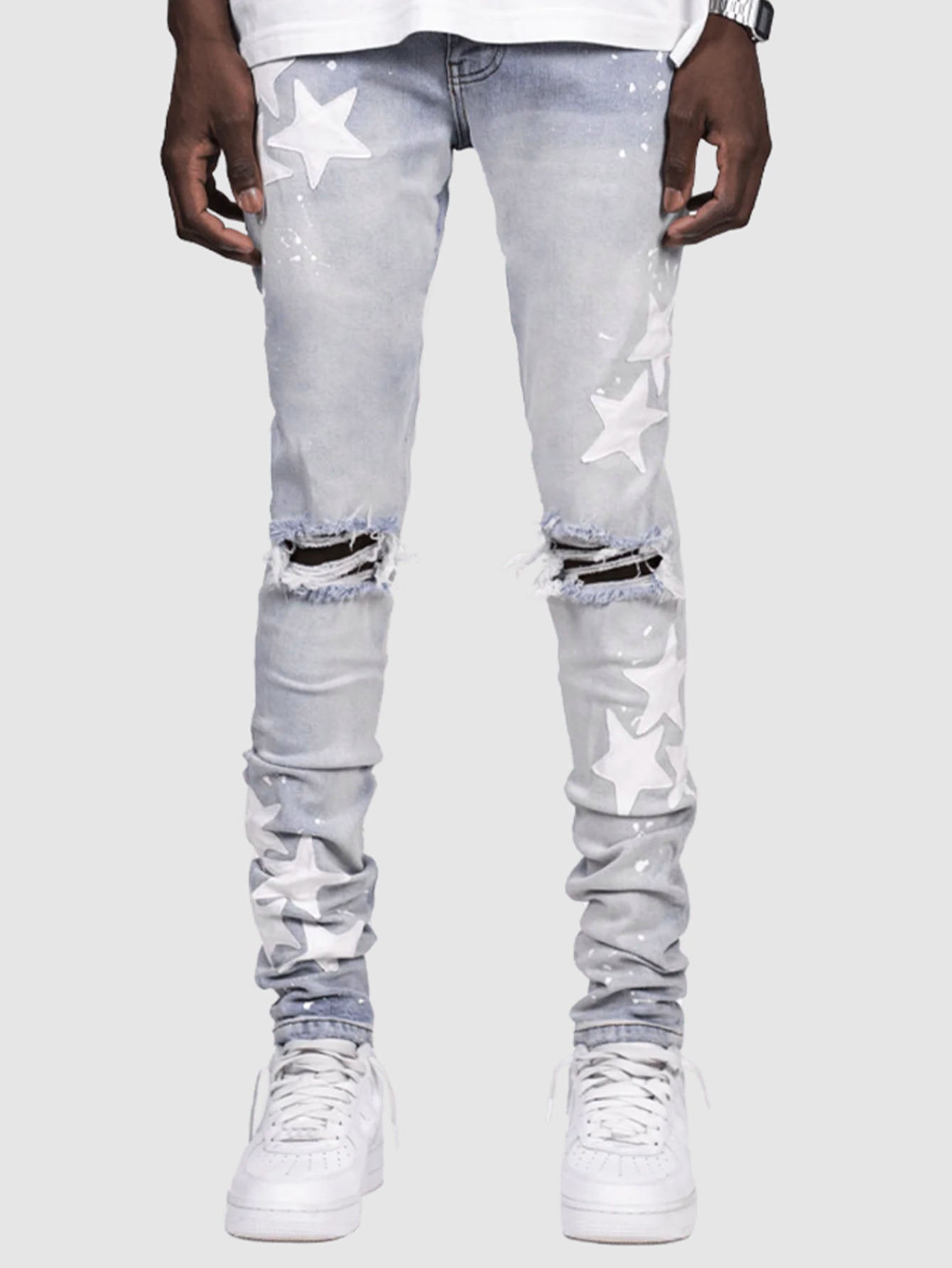 Men's Slim Stretch XINGX Fashion Jeans BAZONA