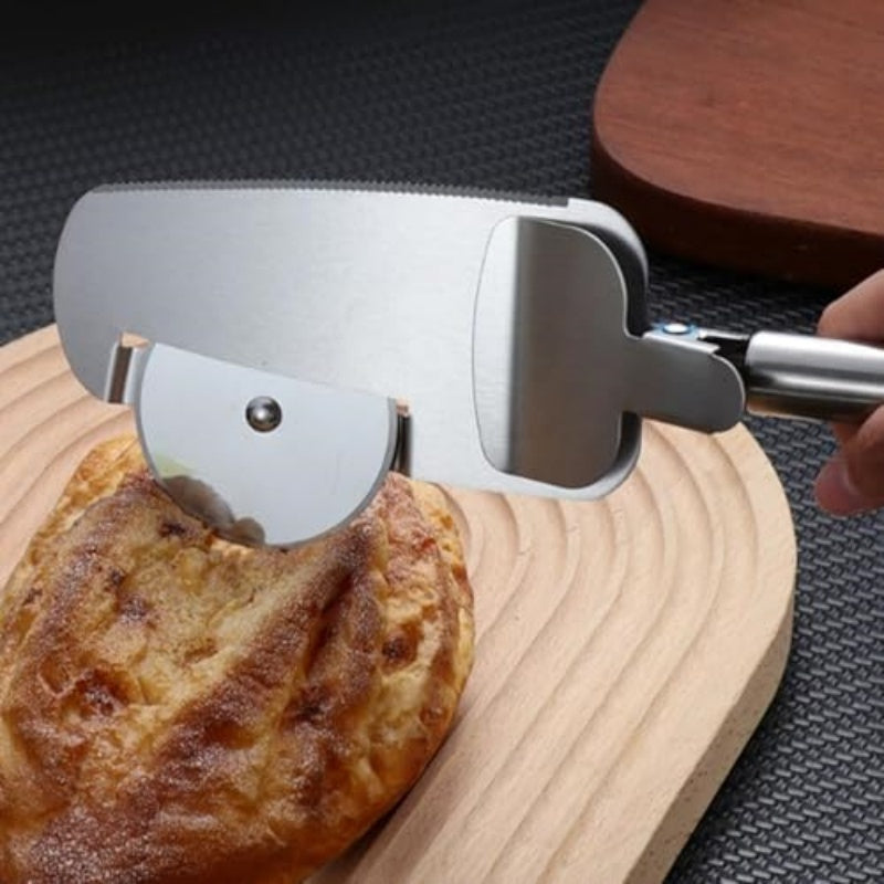 3-in-1 Pizza Cutter With Hanging Holes Labor-Saving Durable Rolling Cutter For Kitchen Cooking Kitchen Gadgets BAZONA