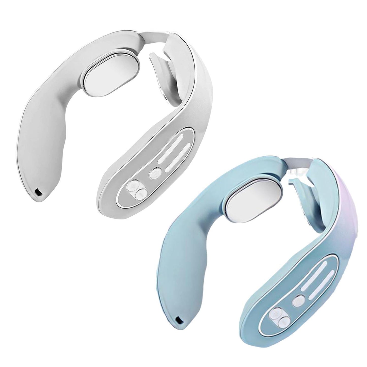 EMS Neck Acupoints Lymphvity Massager Device Intelligent Neck Massager With Heat Blue Hot Design BAZONA