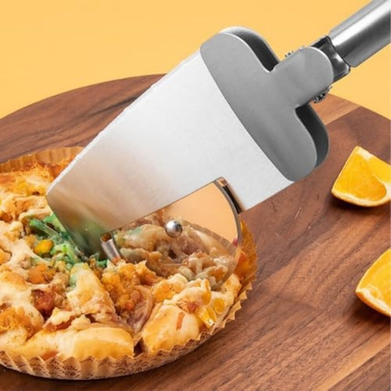 3-in-1 Pizza Cutter With Hanging Holes Labor-Saving Durable Rolling Cutter For Kitchen Cooking Kitchen Gadgets BAZONA