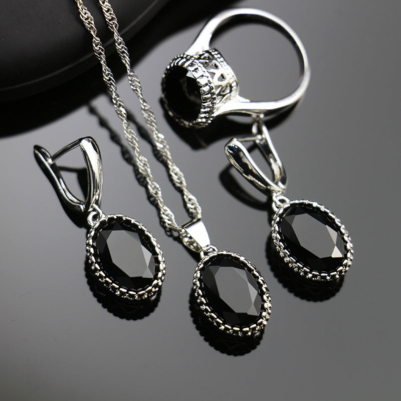 Bride Wedding Party Dinner Jewellery Set Hair Claw Diamond Jewellery BAZONA