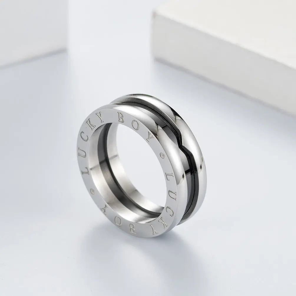 Men's Pendant Ring Necklace 2in1