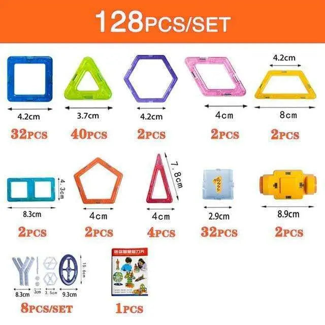 Magnetic Building Blocks DIY Magnets Toys For Kids Designer Construction Set Gifts For Children Toys - bazona.com