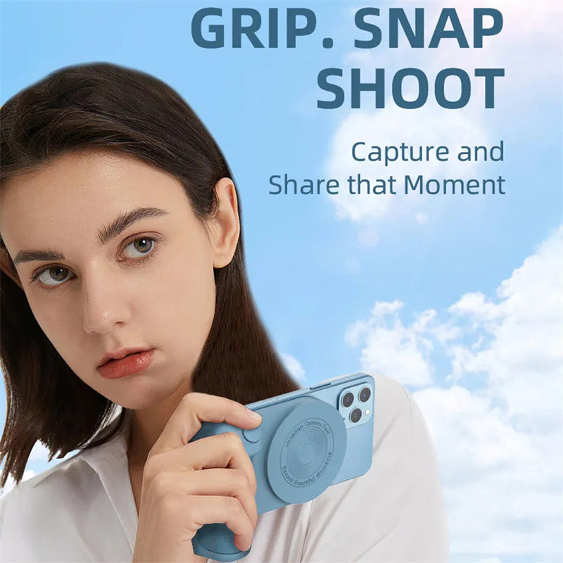3 In 1 Intelligent Grip Anti-shake Multifunctional Phone Holder Magnetic Camera Handle Camera Bracket BAZONA
