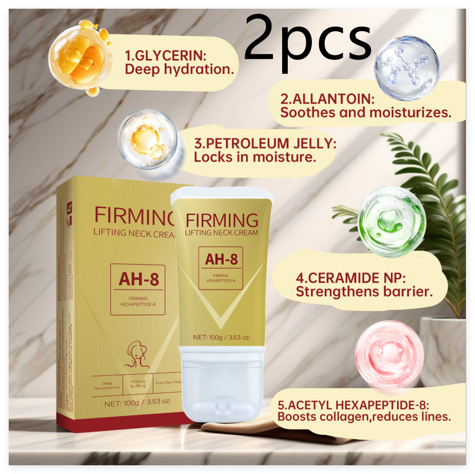 Neck Firming Roller Cream Lifts Dilutes Neck Lines Deeply Nourishes Easily Absorbed Massages And Soothes Neck Skin Care BAZONA