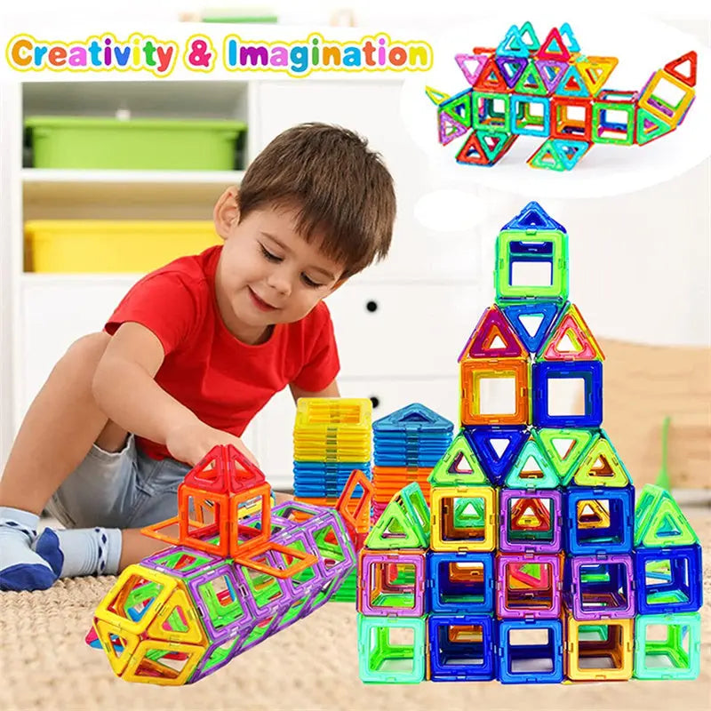 Magnetic Building Blocks DIY Magnets Toys For Kids Designer Construction Set Gifts For Children Toys - bazona.com