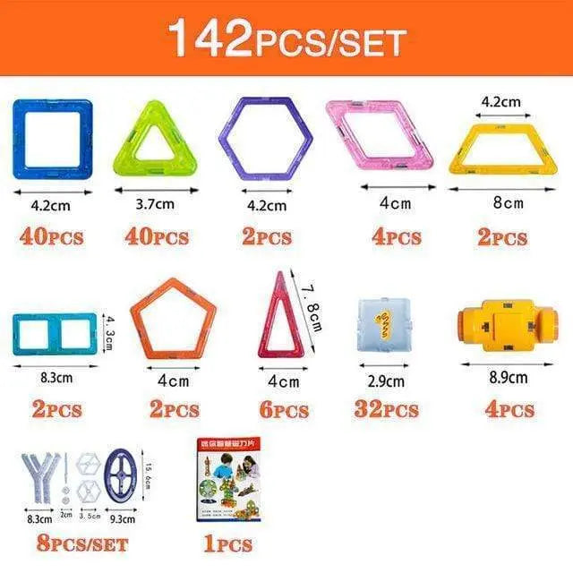 Magnetic Building Blocks DIY Magnets Toys For Kids Designer Construction Set Gifts For Children Toys - bazona.com